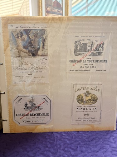 Collezione etichette vino