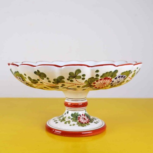Alzata vintage maiolica - vintage, in