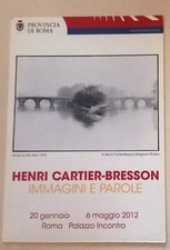HENRI CARTIER BRESSON ROMA 2012 CART.INVITO FOTOGRAFIA