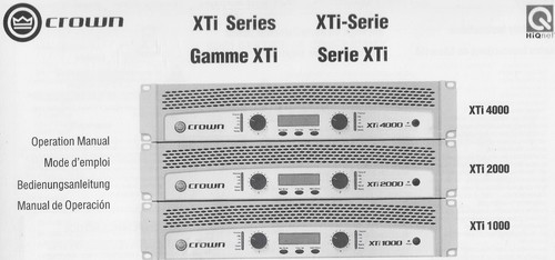 Crown xti seies amplificatore - crown,