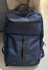 Zaino Uomo PIQUADRO in Pelle e Tessuto Blu Porta Pc 14" e iPad Linea Trakai - CA