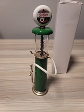 Vintage Sky Chief Texaco Visibile Pompa Gas Globo Gravità Replica Metallo Raro Verde