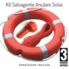 Salvagente anulare MAGNUM.omologato M.E.D. Dir. 2014/90EN N1435060 + Accessori 