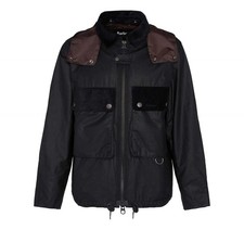 BARBOUR Re-Engineered Spey Waxed Jacket MWX2341BK11 Nero