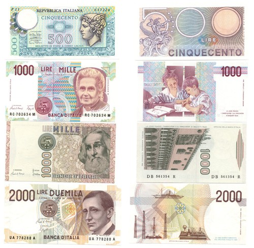 Italia 000 500 lire - -, 2.000-1.000-500