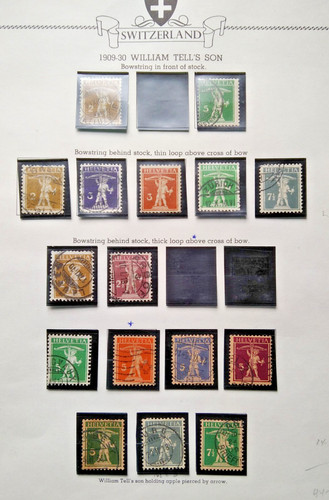 Timbres suisse une page - timbres,