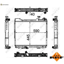 RADIATORE RAFFREDDAMENTO MOTORE 53860 PER B4-40Ti 4.0L ZD30DDTiZD30HHD-5BD-30Ti 3.0L 4cyl