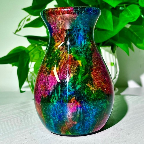 Vaso fiori giada colorato