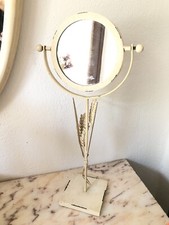 Specchio Da Tavolo Vintage Panna