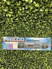 Radio d'epoca originale Philco Clock Boom Box 1995 modello 124K - nuova con scatola!