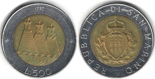 San marino 500 - 1987, 15°