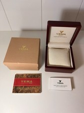 Yema Watch Wooden Box Set M6 Chornogtaphe (N944A)  (N945A) Mint Condition Empty