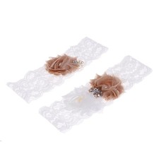2 pezzi Giarrettiera da sposa