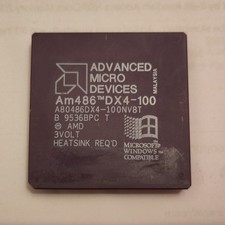 CPU AMD 486 DX4-100, testata e
