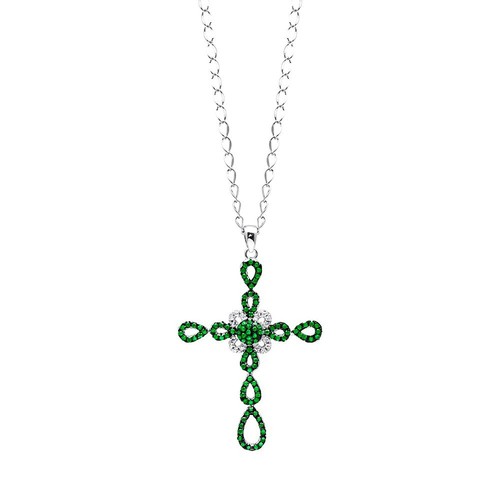Ciondolo croce argento - , 925