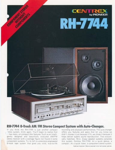 Pioneer centrex 7744 1977 - pioneer,