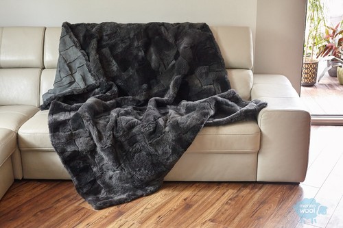 Cover coperta vero pelliccia - vero,