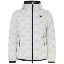 BLAUER - Piumino bianco con logo per uomo
