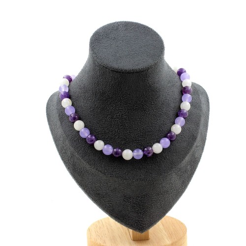 Collana perle ametista - collana,
