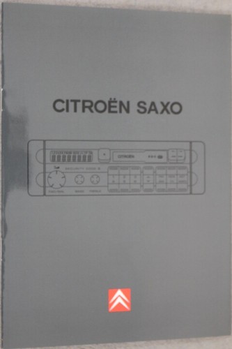 Citroen saxo manuale uso e - citroen,