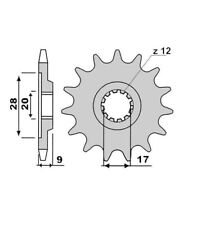 Pignone 11 denti trasmissione