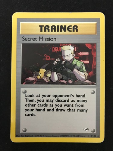 Carta pokemon secret mission - pokemon,