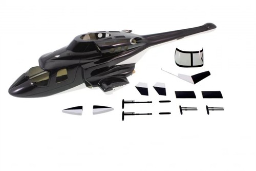 Fusoliera nera airwolf - nera, rc