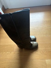 Chloe High Boots in Green Grey Good Condition Size 38 