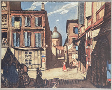 Estampe 1933 : TOULOUSE -