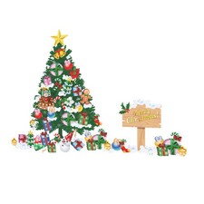 1 Foglio Albero di Natale Regalo Wall Sticker Decorazione Natalizia Wall Decorative Sticker