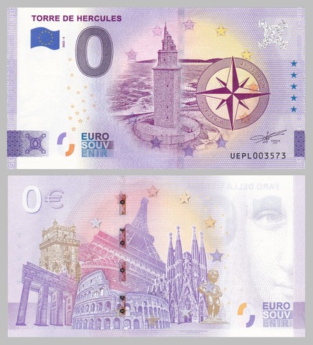 Biglietto ricordo euro faro - biglietto,