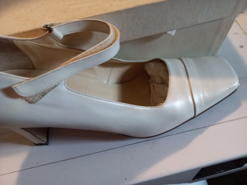 Scarpe bianche con - scarpe, tacco