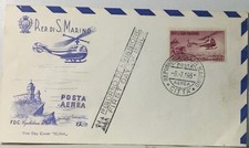 San marino fdc - san, elicottero.
