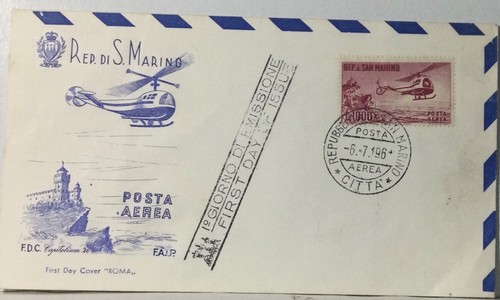 San marino fdc elicottero - marino,