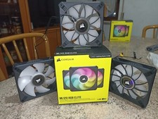 CORSAIR iCUE ML120 RGB Elite 120mm Ventola per Chassis - Black (Confezione da 3)