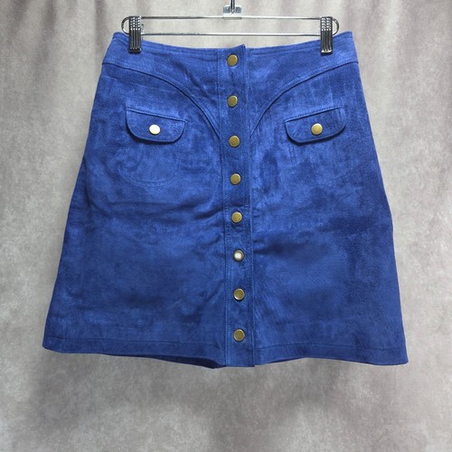 Minigonna anthropologie blu - minigonna,
