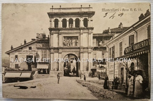 Cartolina moncalieri arco e - arco, v.e