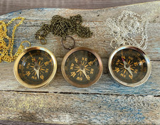 set di 3 bussole tascabili in