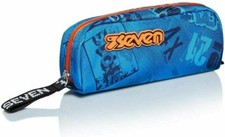 ASTUCCIO PORTAPENNE BUSTINA NEW SEVEN Upbeat Blu Novità scuola 