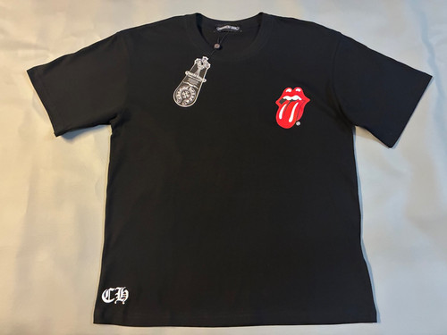 Shirt cuori cromati nera - cuori,