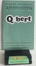 Q Bert Qbert Texas Instruments TI-99/4A 1983 carrello gioco e manuale