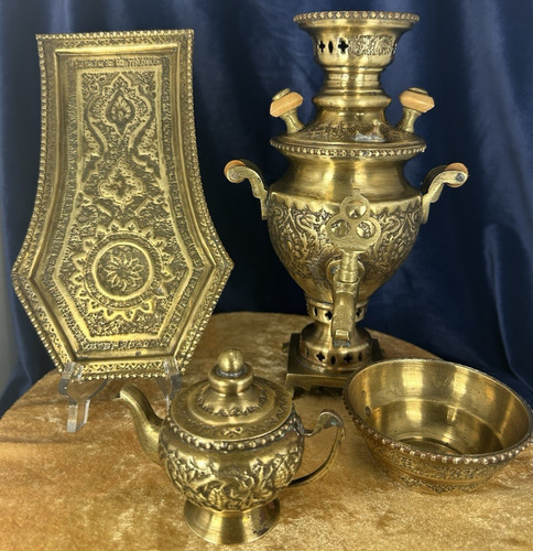 Antico set tè samovar - da, e