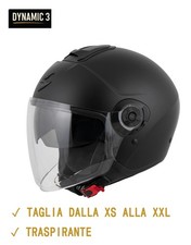 SCORPION Casco Jet EXO CITY II Colore Nero Opaco per Scooter Moto Doppia Visiera