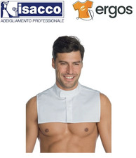 Isacco SOTTOCOLLO Bianco Finto Collo Camicia Coreana Giacca Cameriere Barista