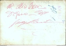 ci439 autografo originale di diego armanda maradona su foto calcio napoli