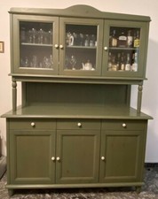 CREDENZA IN LEGNO PER TAVERNA, VERDE, STILE VINTAGE/COUNTRY ANNI 80/90