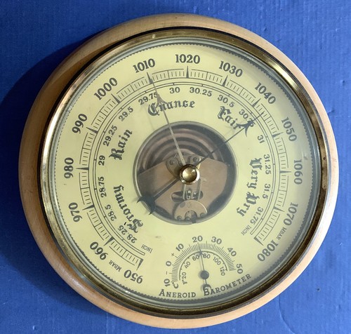 Vintage barometro aneroid - vintage,