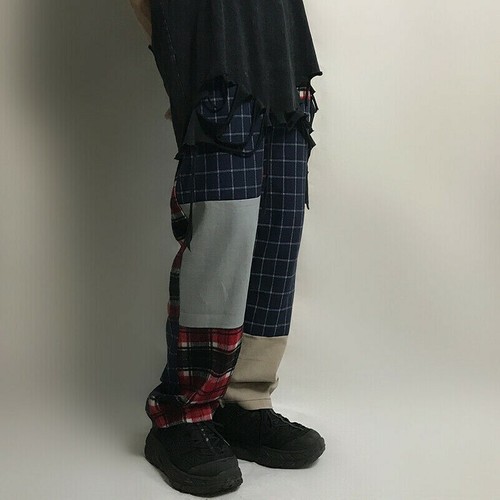 Pantaloni splicing irregolari - splicing,