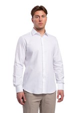 Camicia Uomo Regular 100% Cotone Oxford INGRAM 3H369 BIANCO-AZZURRO