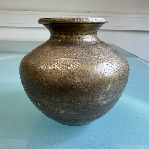 Vaso ottone lota secolo - 18/19.,